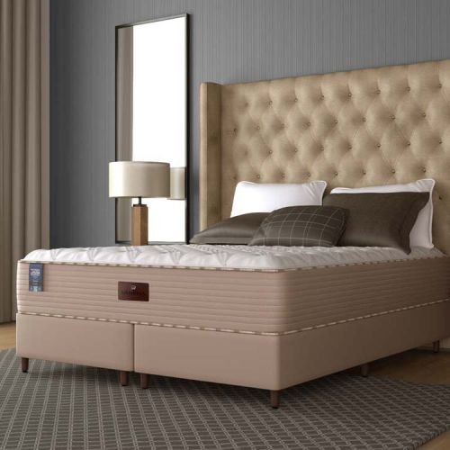 Conjunto Cama Box e Colchão Simmons Sensations Plush Série 2 — Plush