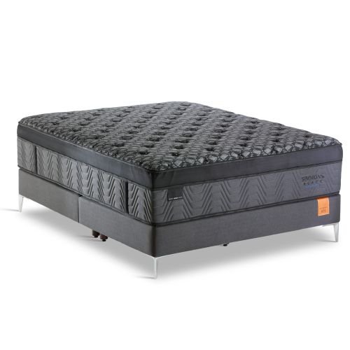 Conjunto Cama Box e Colchão Simmons Black Moderate Série 5 — Conforto Equilibrado