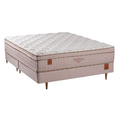 Conjunto Cama Box e Colchão Simmons Metropolitan Série 2 — Conforto Firme