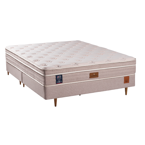 Conjunto Cama Box e Colchão Simmons New Charlotte Série 1 — Conforto Firme