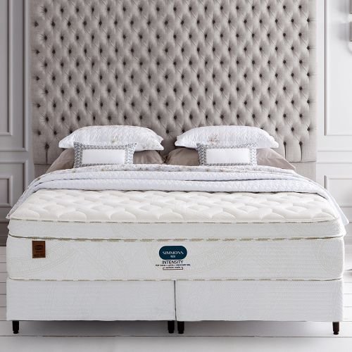 Conjunto Cama Box e Colchão Simmons Intensity Plush Série 4 — Plush
